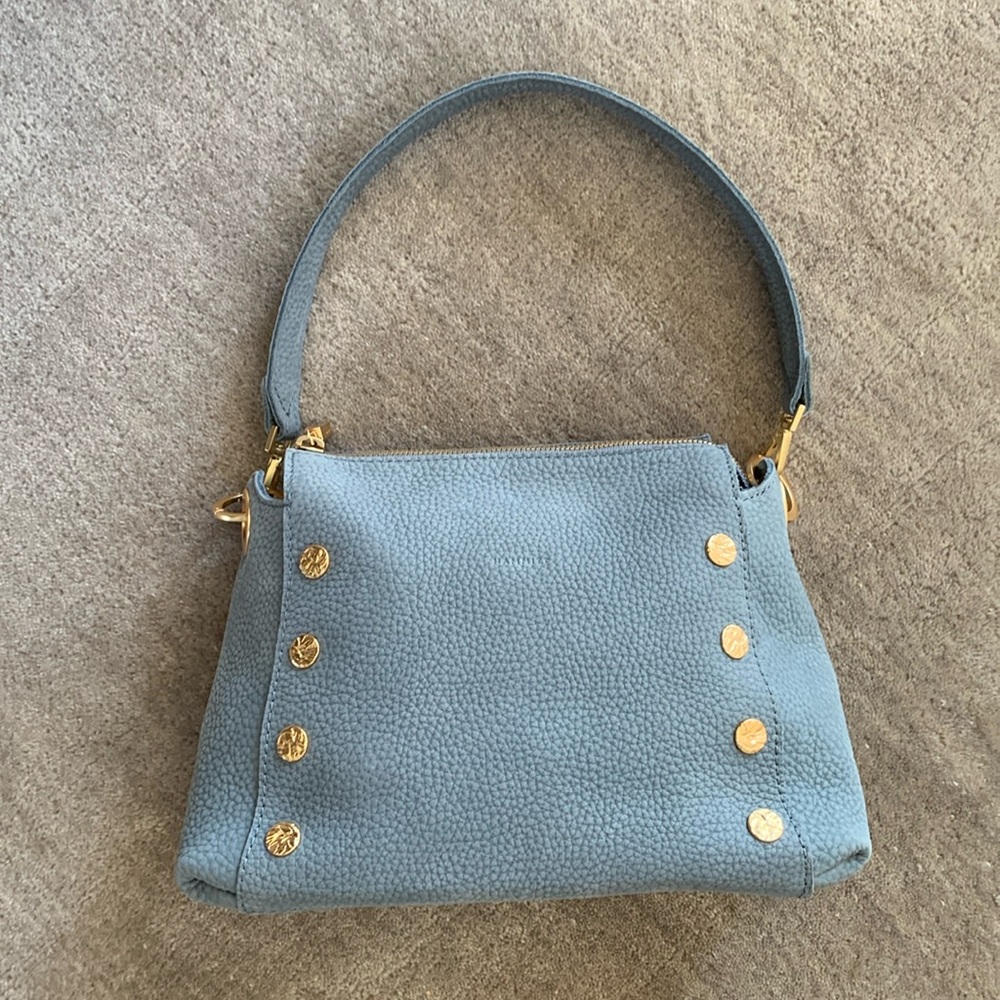 Hammitt Bryant in Bay Blue with Brushed Heirloom Gold Rivets!!